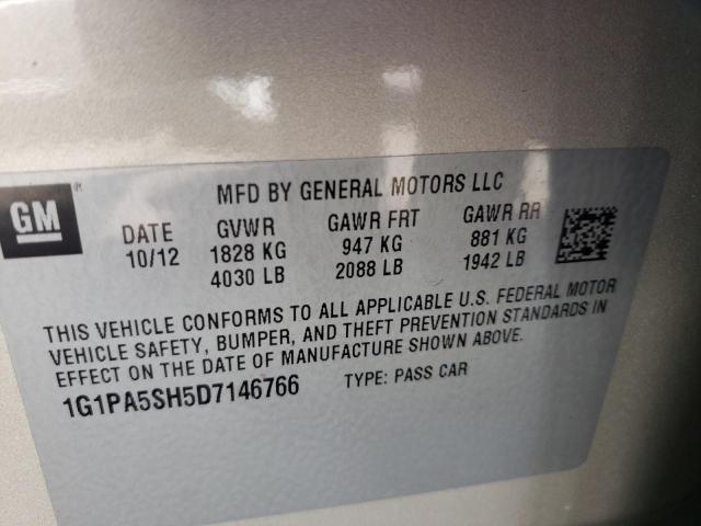 Photo 9 VIN: 1G1PA5SH5D7146766 - CHEVROLET CRUZE LS 