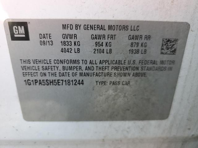 Photo 12 VIN: 1G1PA5SH5E7181244 - CHEVROLET CRUZE LS 