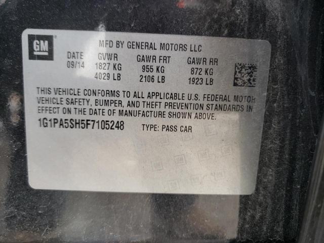 Photo 9 VIN: 1G1PA5SH5F7105248 - CHEVROLET CRUZE LS 