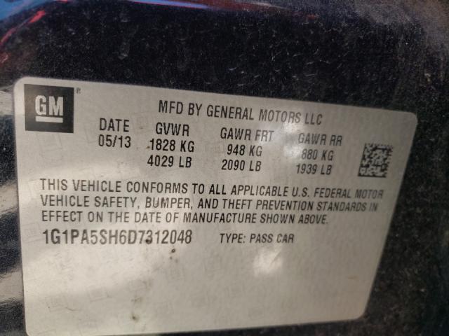 Photo 9 VIN: 1G1PA5SH6D7312048 - CHEVROLET CRUZE 