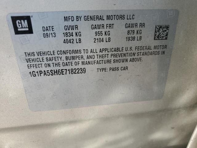 Photo 11 VIN: 1G1PA5SH6E7182239 - CHEVROLET CRUZE 