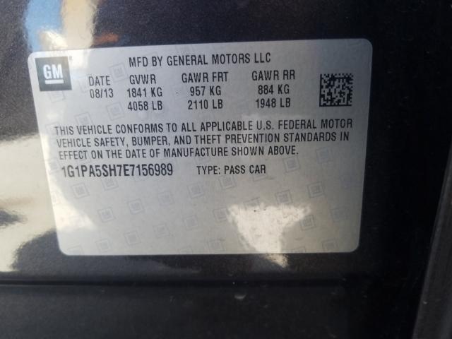 Photo 9 VIN: 1G1PA5SH7E7156989 - CHEVROLET CRUZE LS 