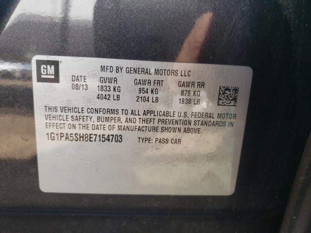 Photo 12 VIN: 1G1PA5SH8E7154703 - CHEVROLET CRUZE 