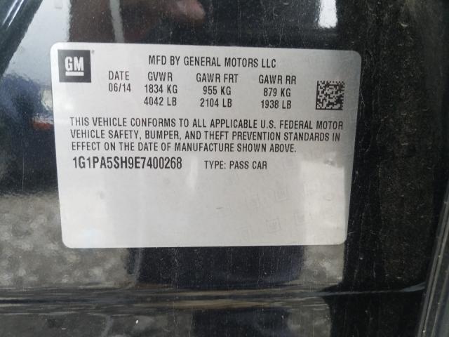 Photo 9 VIN: 1G1PA5SH9E7400268 - CHEVROLET CRUZE LS 