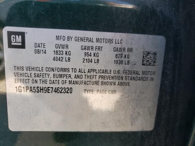 Photo 9 VIN: 1G1PA5SH9E7462320 - CHEVROLET CRUZE LS 