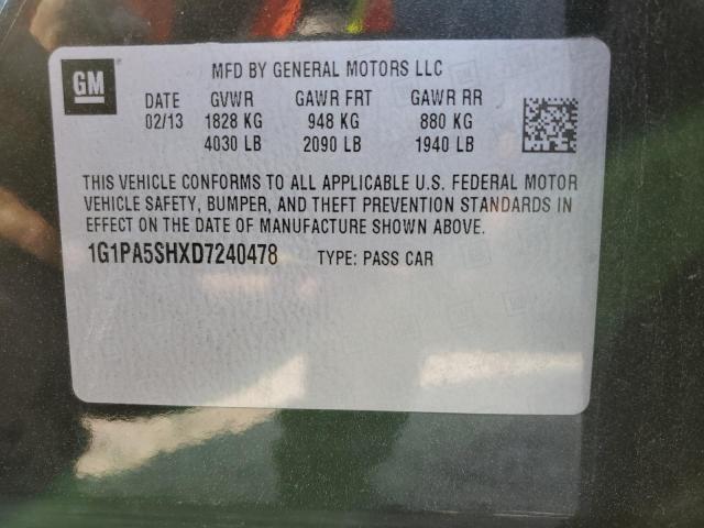 Photo 9 VIN: 1G1PA5SHXD7240478 - CHEVROLET CRUZE LS 