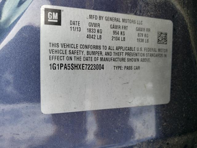 Photo 9 VIN: 1G1PA5SHXE7223004 - CHEVROLET CRUZE LS 