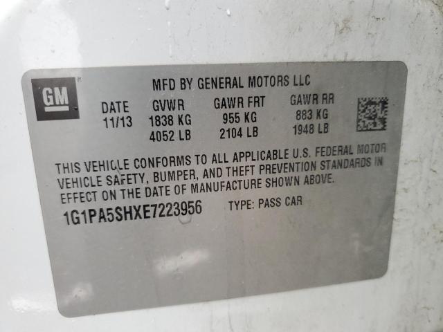 Photo 12 VIN: 1G1PA5SHXE7223956 - CHEVROLET CRUZE 