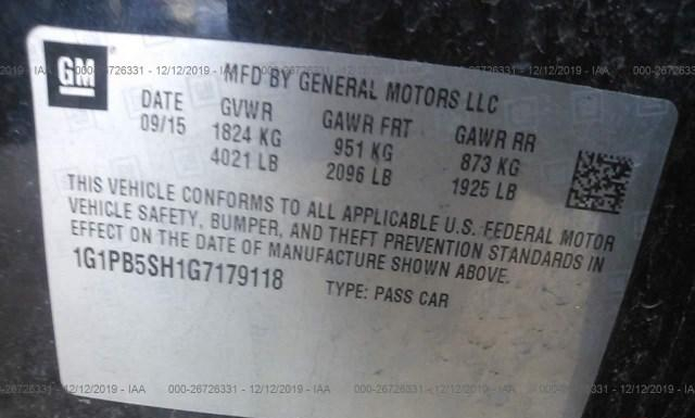 Photo 8 VIN: 1G1PB5SH1G7179118 - CHEVROLET CRUZE LIMITED 