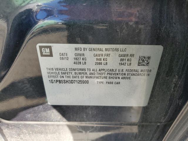 Photo 11 VIN: 1G1PB5SH3D7125900 - CHEVROLET CRUZE 