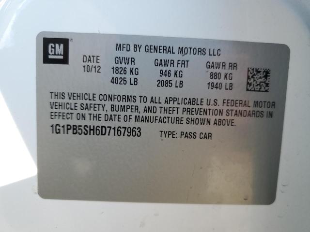 Photo 11 VIN: 1G1PB5SH6D7167963 - CHEVROLET CRUZE 