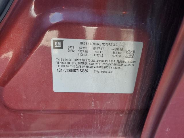 Photo 11 VIN: 1G1PC5SB0D7123336 - CHEVROLET CRUZE 