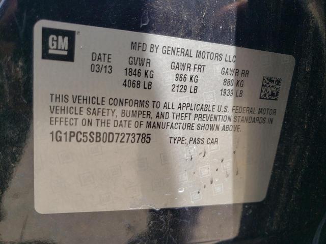 Photo 11 VIN: 1G1PC5SB0D7273785 - CHEVROLET CRUZE 