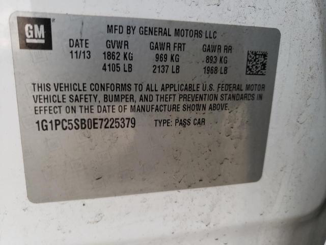 Photo 12 VIN: 1G1PC5SB0E7225379 - CHEVROLET CRUZE LT 