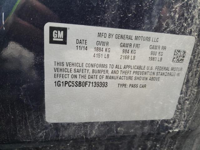 Photo 11 VIN: 1G1PC5SB0F7139393 - CHEVROLET CRUZE 