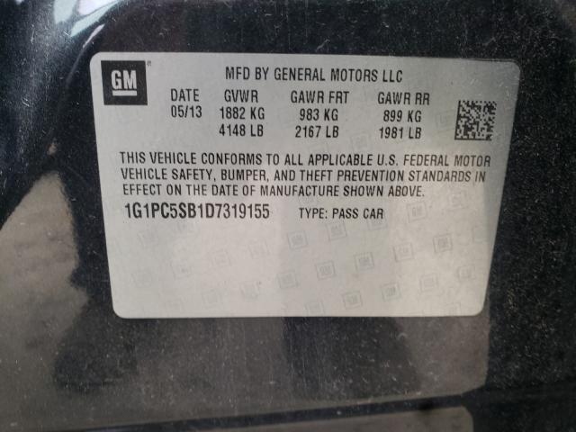 Photo 9 VIN: 1G1PC5SB1D7319155 - CHEVROLET CRUZE LT 