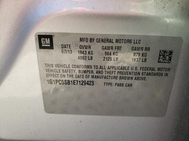 Photo 11 VIN: 1G1PC5SB1E7129423 - CHEVROLET CRUZE 