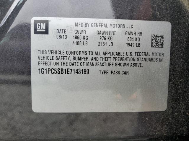 Photo 11 VIN: 1G1PC5SB1E7143189 - CHEVROLET CRUZE 