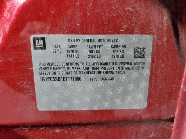 Photo 9 VIN: 1G1PC5SB1E7177066 - CHEVROLET CRUZE LT 