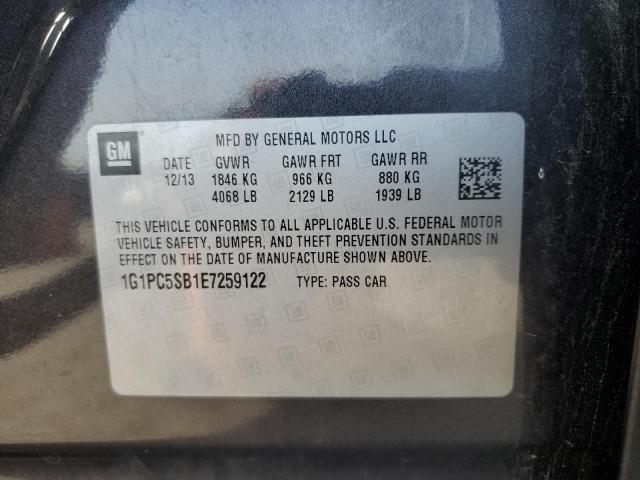 Photo 12 VIN: 1G1PC5SB1E7259122 - CHEVROLET CRUZE LT 