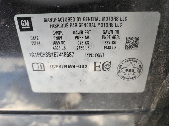 Photo 11 VIN: 1G1PC5SB1E7418687 - CHEVROLET CRUZE LT 