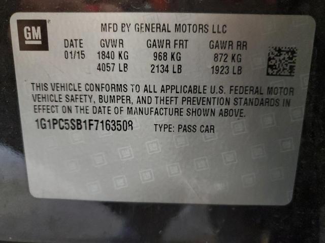 Photo 11 VIN: 1G1PC5SB1F7163508 - CHEVROLET CRUZE 