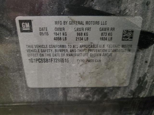 Photo 12 VIN: 1G1PC5SB1F7286516 - CHEVROLET CRUZE LT 