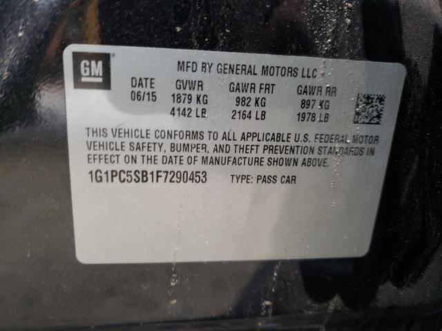 Photo 9 VIN: 1G1PC5SB1F7290453 - CHEVROLET CRUZE LT 