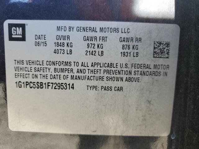 Photo 12 VIN: 1G1PC5SB1F7295314 - CHEVROLET CRUZE 