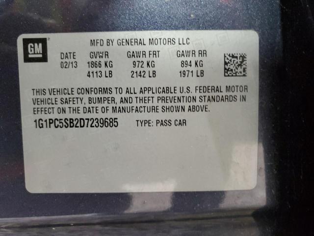 Photo 11 VIN: 1G1PC5SB2D7239685 - CHEVROLET CRUZE 