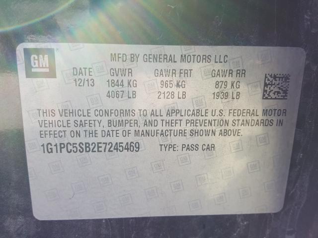 Photo 9 VIN: 1G1PC5SB2E7245469 - CHEVROLET CRUZE LT 