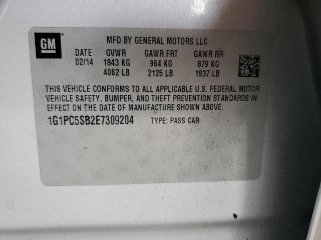 Photo 11 VIN: 1G1PC5SB2E7309204 - CHEVROLET CRUZE LT 