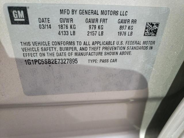 Photo 11 VIN: 1G1PC5SB2E7327895 - CHEVROLET CRUZE LT 