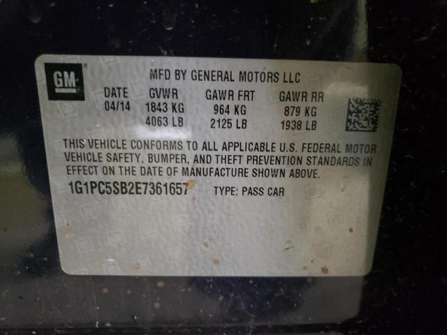 Photo 9 VIN: 1G1PC5SB2E7361657 - CHEVROLET CRUZE LT 