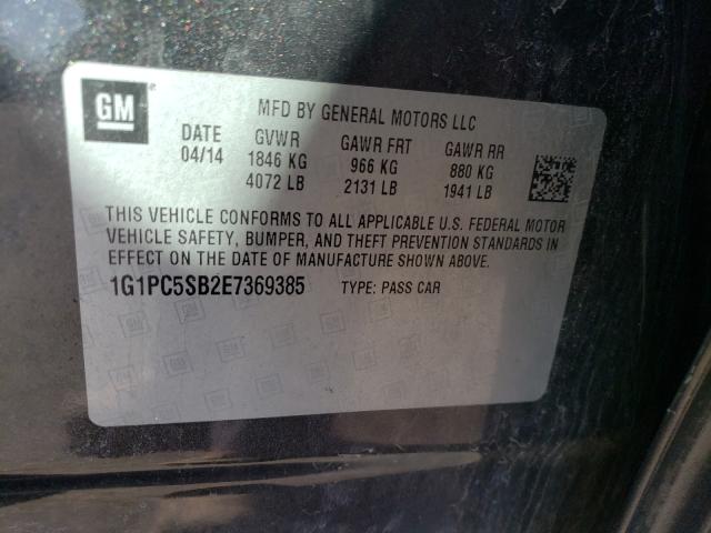 Photo 9 VIN: 1G1PC5SB2E7369385 - CHEVROLET CRUZE LT 