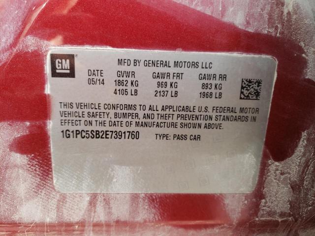 Photo 11 VIN: 1G1PC5SB2E7391760 - CHEVROLET CRUZE LT 