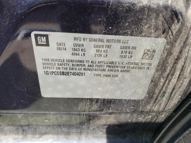 Photo 11 VIN: 1G1PC5SB2E7404281 - CHEVROLET CRUZE 