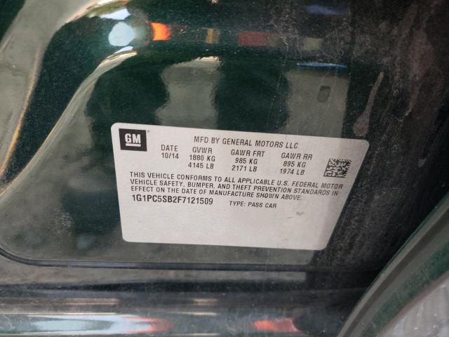 Photo 9 VIN: 1G1PC5SB2F7121509 - CHEVROLET CRUZE LT 