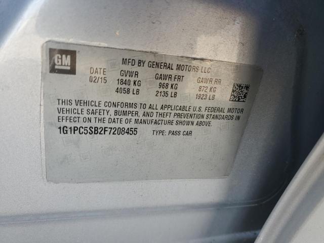 Photo 11 VIN: 1G1PC5SB2F7208455 - CHEVROLET CRUZE LT 