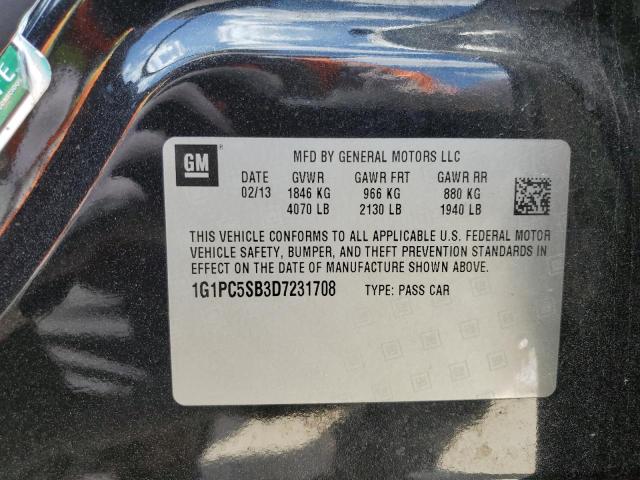 Photo 12 VIN: 1G1PC5SB3D7231708 - CHEVROLET CRUZE LT 