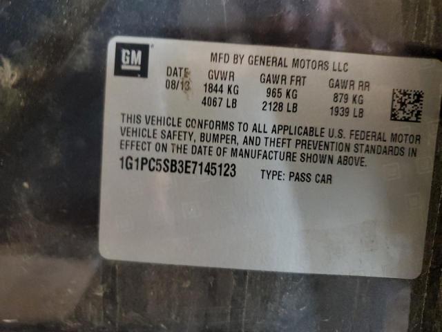 Photo 9 VIN: 1G1PC5SB3E7145123 - CHEVROLET CRUZE LT 