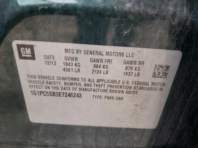 Photo 9 VIN: 1G1PC5SB3E7246243 - CHEVROLET CRUZE LT 