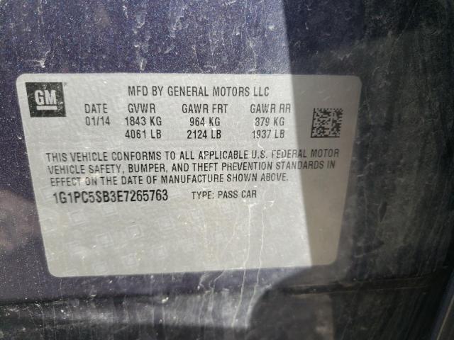 Photo 11 VIN: 1G1PC5SB3E7265763 - CHEVROLET CRUZE 