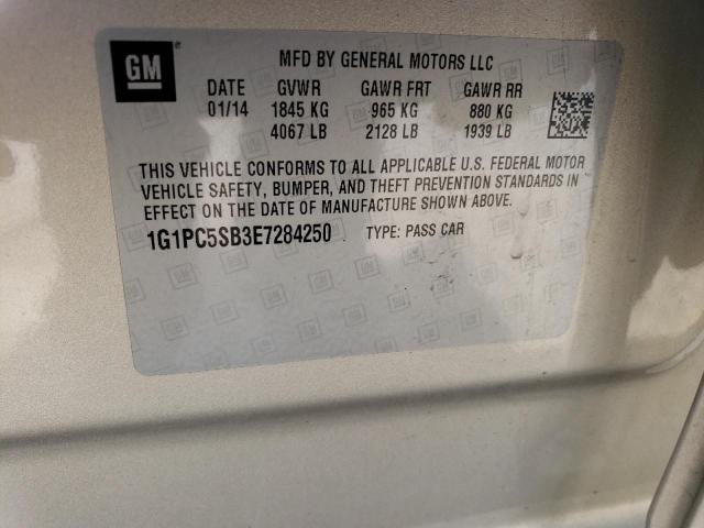 Photo 11 VIN: 1G1PC5SB3E7284250 - CHEVROLET CRUZE 