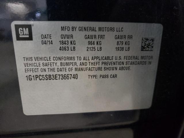 Photo 9 VIN: 1G1PC5SB3E7366740 - CHEVROLET CRUZE LT 