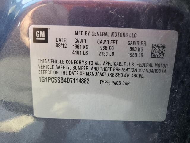 Photo 11 VIN: 1G1PC5SB4D7114882 - CHEVROLET CRUZE 