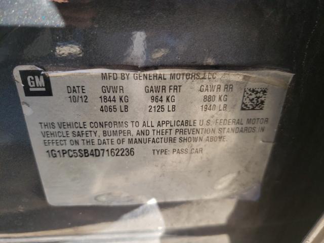 Photo 9 VIN: 1G1PC5SB4D7162236 - CHEVROLET CRUZE LT 