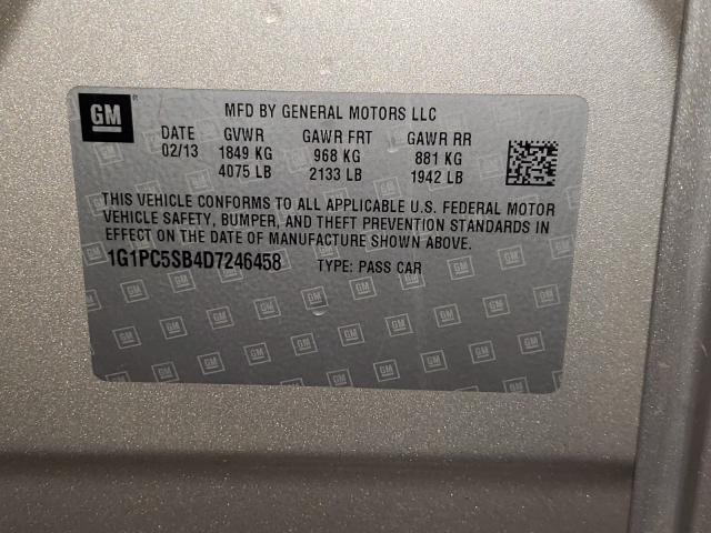 Photo 9 VIN: 1G1PC5SB4D7246458 - CHEVROLET CRUZE LT 