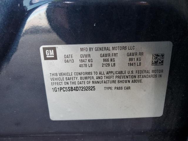 Photo 11 VIN: 1G1PC5SB4D7292825 - CHEVROLET CRUZE LT 