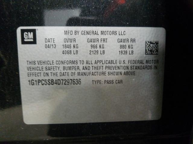 Photo 9 VIN: 1G1PC5SB4D7297636 - CHEVROLET CRUZE LT 